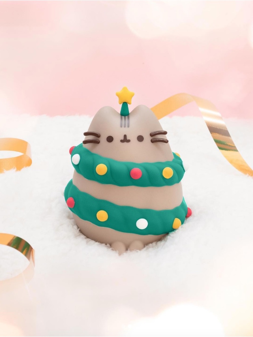 Christmas Cat Figurine